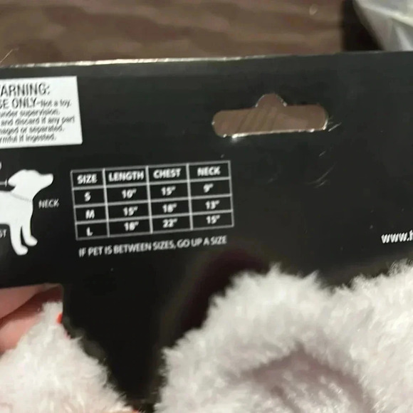 Dog Coat Santa’s smallest reindeer size medium New - Picture 6 of 6